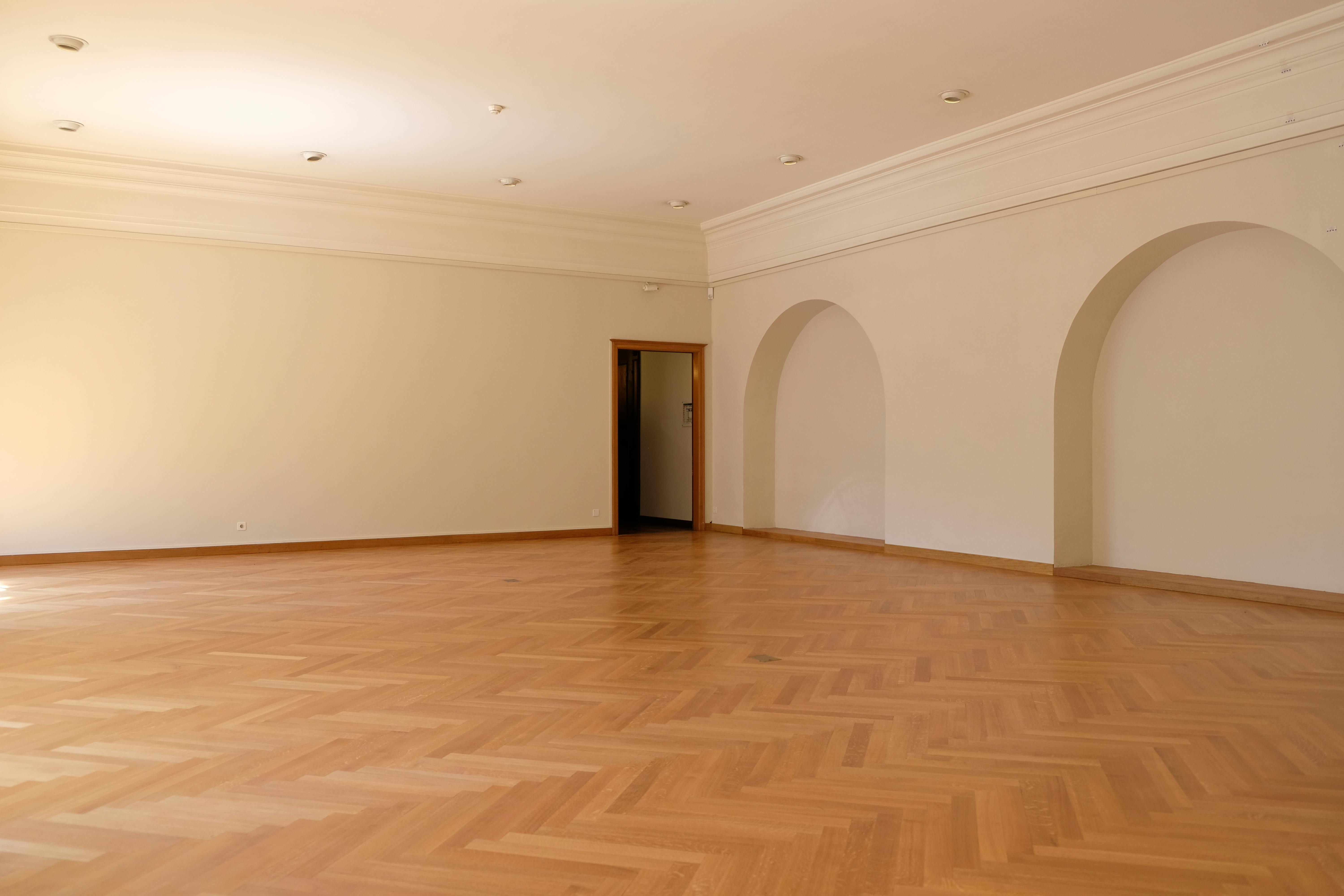Solid wooden flooring installed in a residential interior